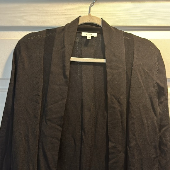 Reiss Black Lightweight Open Cardigan Sweater XS - Picture 3 of 9